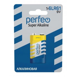 Perfeo 6LR61 (крона) Super Alkaline BL1 (1/20/120)