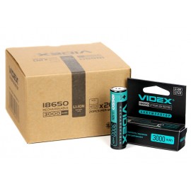 Li18650 3000mAh 3.7V с защитой Videx