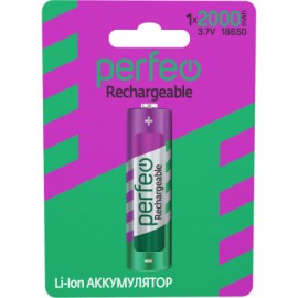 Li18650 2200mAh 3.7V без защиты, высокий контакт Perfeo