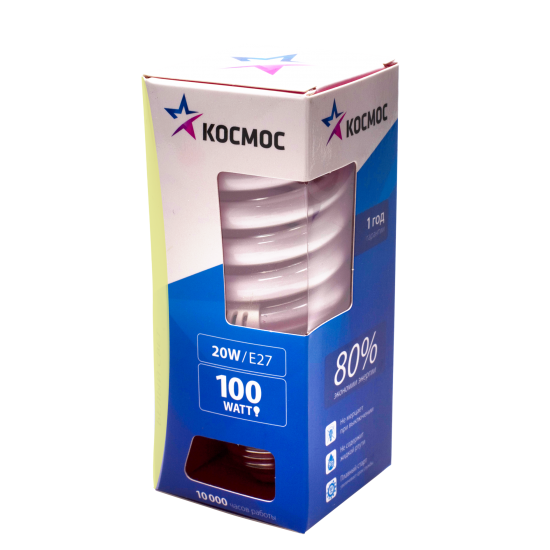 Лампа Космос T2 SPC 20W E2727